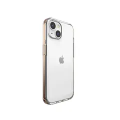 【新品】 motomo iPhone 14 ケース INO Achrome Shield Strap Case [ クリア ソフトケース メタルストラップホール付き 密着痕防止 TPUとポリカーボネートのハイブリッド 耐衝撃 バンパー風 ワイヤレス充電 ] 0