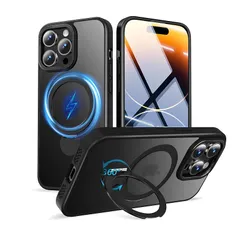 【新品】 iphone 14 pro 用 ケース MagSafe対応 ワイヤレス充電 いphone 14 pro ケース 耐衝撃 米軍MIL規格 スマホカバーiphone14 プロ リング スタンド マグネット搭載 アイホン 14プロ 用 カバー 隠し収納 0