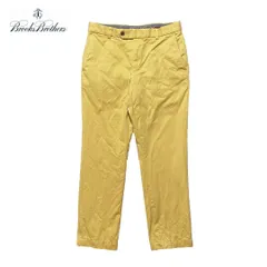 USA 古着 Brooks Brothers ブルックスブラザーズ コットン チノ スラックス 黄色 イエロー W32 L30 CI0207のサムネイル