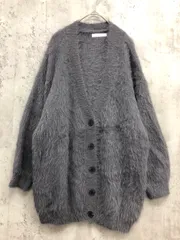 美品 fifth フィフス Vネックシャギーニット カーディガン グレー ◆■ レディース