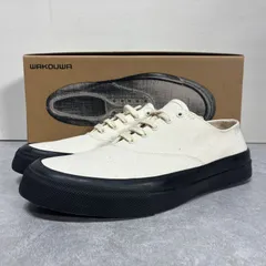 新品 定価2.5万 ANATOMICA WAKOUWA DECK SHOES LOW BLK SOLE デッキ シューズ ローカット ブラックソール ワクワ 25.5㎝ 箱付き アナトミカのサムネイル