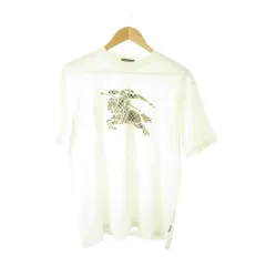 バーバリー ロンドン BURBERRY LONDON Tシャツ L 白 ホワイト グラフィックプリント ノバチェック ラウンドネック 半袖 /CK36 ■GY99