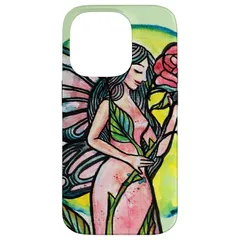 【新品】 iPhone 14 Pro パープルローズフェアリーイラスト スマホケース 0