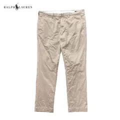 USA 古着 POLO RALPH LAUREN ポロ ラルフローレン コットン チノ スラックス ポロチノ W36 L32 ベージュ CI0222