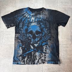 O-660 Archaic Skull 00s オールオーバー グラフィックスカルプリントTシャツ