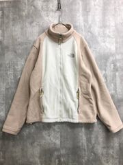 THE NORTH FACE ザノースフェイス フリース ジップアップ ブルゾン ジャケット ベージュ ◆■ レディース