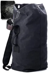 【新着商品】付属/大開口式 レインカバー バックパック ］キャンバス 防水 シンプル 大容量 ［ ミリタリー アウトドア 帆布 ［ 20L リュック 30L グリーン メンズ ベージュ ダークネイビー ドカッと入る 3色 ］