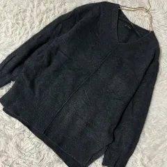 nano universe ウールニット グレー F シンプル ナチュラル 着回し