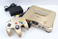 【N64】ニンテンドウ64 本体 セット ゴールド (AVケーブル/ACアダプタ付) 64 ロクヨン