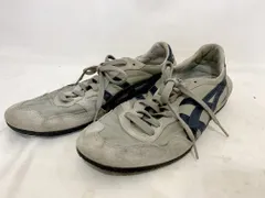 Onitsuka Tiger オニツカタイガー ローカットスニーカー ライン used TH109L サイズ: 27 カラー: グレー系 ネイビー系 シューズ