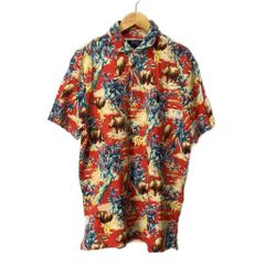 ポロ ラルフローレン POLO RALPH LAUREN ポロシャツ 半袖 シャツ カットソー アニマル柄 M レッド