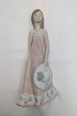 N 処分価格【ヴィンテージ】リヤドロ LLADRO 置物 陶器人形 夏の陽ざし スペイン ポーセリン フィギュリン