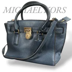 【MY0523】MICHAEL KORS マイケルコース ハンドバッグ ショルダーバッグ 2way ネイビー ゴールド金具 レディース 斜め掛け 手提げ