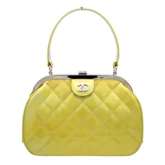 ■CHANEL シャネル  パテントレザーがま口ハンドバッグ A26-919