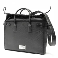 メゾンマルジェラ / Maison Margiela　5AC トートバッグ / ブリーフケース / ビジネスバッグ　SB1WD0001　レザー　ブラック 【中古】
