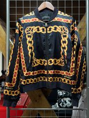 CHANEL チェーン柄 80年代ヴィンテージ ボンバージャケット - メルカリ