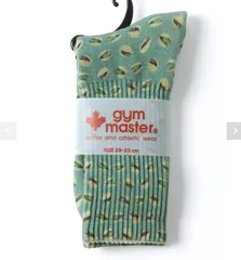 新品　gym master ジムマスター　ピスタチオ　クルーソックス　23-25 　男女共用　チャコールグレー　メンズ　レディース　ユニセックス　かわいい　面白い　お洒落　ハッピーペイント　プロレスラー　プレゼント　新入生　合格祝い