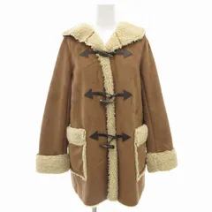 B&Y ユナイテッドアローズ BEAUTY&YOUTH ビューティー&ユース フェイクムートンダッフルコート ショート S 茶 ブラウン 1625-699-3299 /GV
