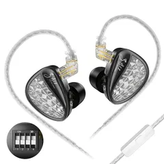 Yinyoo 高級 イヤホン 有線 カナル型 イヤホン 中華 イヤモニ型イヤホン KBEAR Aurora オーロラ イヤフォン HiFi音