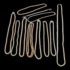 【真珠 パール まとめて④】ネックレス　11点　SILVER　ジュエリー　アクセサリー　遺品整理