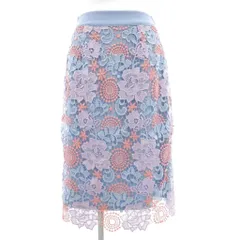 オット コレクション Otto Collection 総レースタイトスカート ひざ丈 9 マルチカラー /GV ■GY43