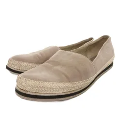 銀座かねまつ GINZA Kanematsu スリッポン スニーカー エスパドリーユ スエードレザー 23 ベージュ /FF ■GY43