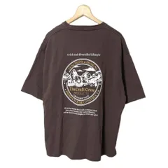 ザクラフト クルー プロダクツ THE CRAFT CREW PRODUCTS ヘビーウェイトファンクショナルファブリック ビッグシルエット バックプリントクルーネック半袖Tシャツ カットソー CCPsc845 L 茶 ブラウン