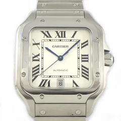 カルティエ Cartier 腕時計 サントス LM WSSA0018 デイト スクエア シルバー文字盤 SS 自動巻き 【箱・保付き】 【中古】のサムネイル