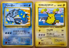 ANAプロモカードのそらをとぶピカチュウ＆フリーザー ポケモンカード旧裏プロモ