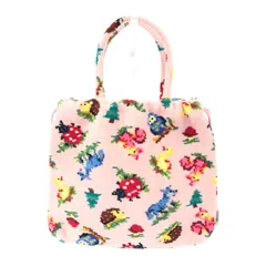 FEILER フェイラー 巾着ハンドバッグ  ハイジ/シェニール織    ピンク レディース / 240001194648