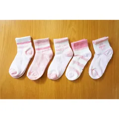 【新品 未使用】 5足セット 靴下 キッズ 薄手通気性 子供 靴下ショートくつした ソックス  女の子 ピンク キッズ 涼しい 蒸れにくい 小学生 保育園 幼稚園 子ども  入学式 [ネコポス]