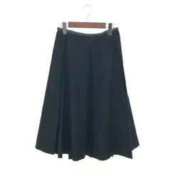 JIL SANDER ジルサンダー レザーウエストフレアスカート サイズ:34 アーカイブ/ボックスプリーツ    ブラック レディース / 241007004014のサムネイル