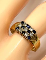 ☆K18 サファイア1.06ct＆ダイヤリング 12号☆ - メルカリ
