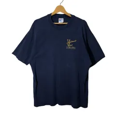 90's vintage 90年代 ヴィンテージ Hanes BEEFY-T ヘインズ ビーフィー Tシャツ 半袖 プリントTシャツ キャンプ 両面プリント USA製 XLサイズ ネイビー