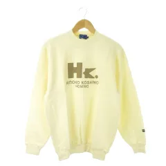 ヒロココシノ HIROKO KOSHINO HOMME トレーナー L 白 オフホワイト 長袖 クルーネック ロゴプリント 裏起毛 /AO16 ■GY99のサムネイル