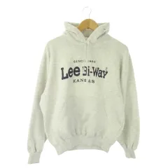 リー LEE Bi-way KANSAS プルパーカー L ライトグレー 長袖 ロゴプリント カンガルーポケット 裏起毛 /AO18 ■GY99のサムネイル