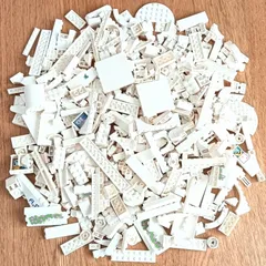レゴ 正規品 中古 まとめ売り 約700g 白 大量 レゴブロック【管理番号：3338】