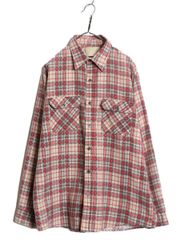 90s vintage】プリントネルシャツ シャモア 好配色 50s 60s - メルカリ