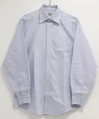 L.L.Bean 長袖シャツ ブルー 形状安定加工 メンズ エルエルビーン 3-P124/1/TC