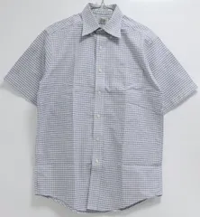 L.L.Bean 半袖シャツ チェック柄 Mサイズ相当 形状安定加工 夏 クールビズ メンズ エルエルビーン 3-P128/1/TC