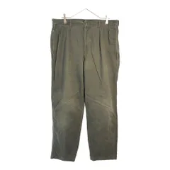 90年代 USA製 Polo by Ralph Lauren ポロ ラルフローレン 2タック チノパンツ ポロチノ グリーン(メンズ W35 L34)中古 古着 X5940