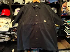 XLARGE SIDE ZIP S/S WORK SHIRT BLACK Lサイズ