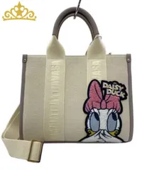 Samantha Thavasa ディズニー コレクション デイジーダック キャンバス 2way トートバッグ レディース サマンサタバサ