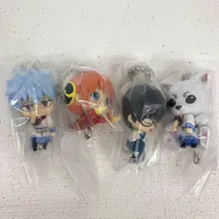 【イオン広店】 4種 銀魂 つまんでつなげてマスコット ボールチェーン 【741】