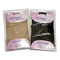 NOEVIR 銀座東京 ナチュラルインナー タンクトップ 2枚組セット ベージュ ブラック Mサイズ マイクロモダール