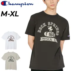 チャンピオン 半袖 Tシャツ メンズ Champion プリントT カレッジ風 クルーネックT アメカジ 半袖シャツ ウェア 男性 半そで トップス メンズウエア メンズ 服 ティーシャツ  綿100％ コットンUSA /C3-D347