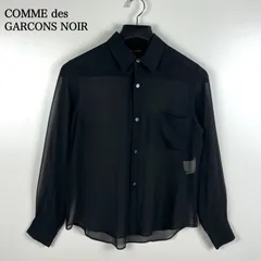 COMME des GARCONS NOIR CDG 90s archive Rare black sheer shirt コムデギャルソン ノワール 黒 シアーシャツ 長袖 希少ライン アーカイブ 初期 レア