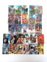 平成レトロ ONEPICE ワンピース 食玩 海賊王グミカード 3Dカード レンチキュラー 27枚おまとめセット ルフィ/ゾロ/サンジ/ナミ/スモーカー/エース/シャンクス 他