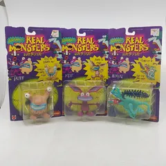 【3点まとめ売り】MATTEL AAAHH!! REAL MONSTERS フィギュア3点セット ぎゃあ!!!リアルモンスターズ マテル製 ニコロデオン 2603BXth91