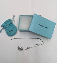 old Tiffany ハートリンクラリアットネックレス カラー 収納ポーチ付 
